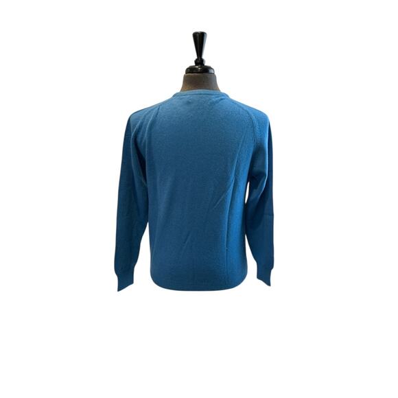 Braemar for The Scotch House Mens 40 Blue 100% Lambswool Pullover Sweater READ - Picture 6 of 7